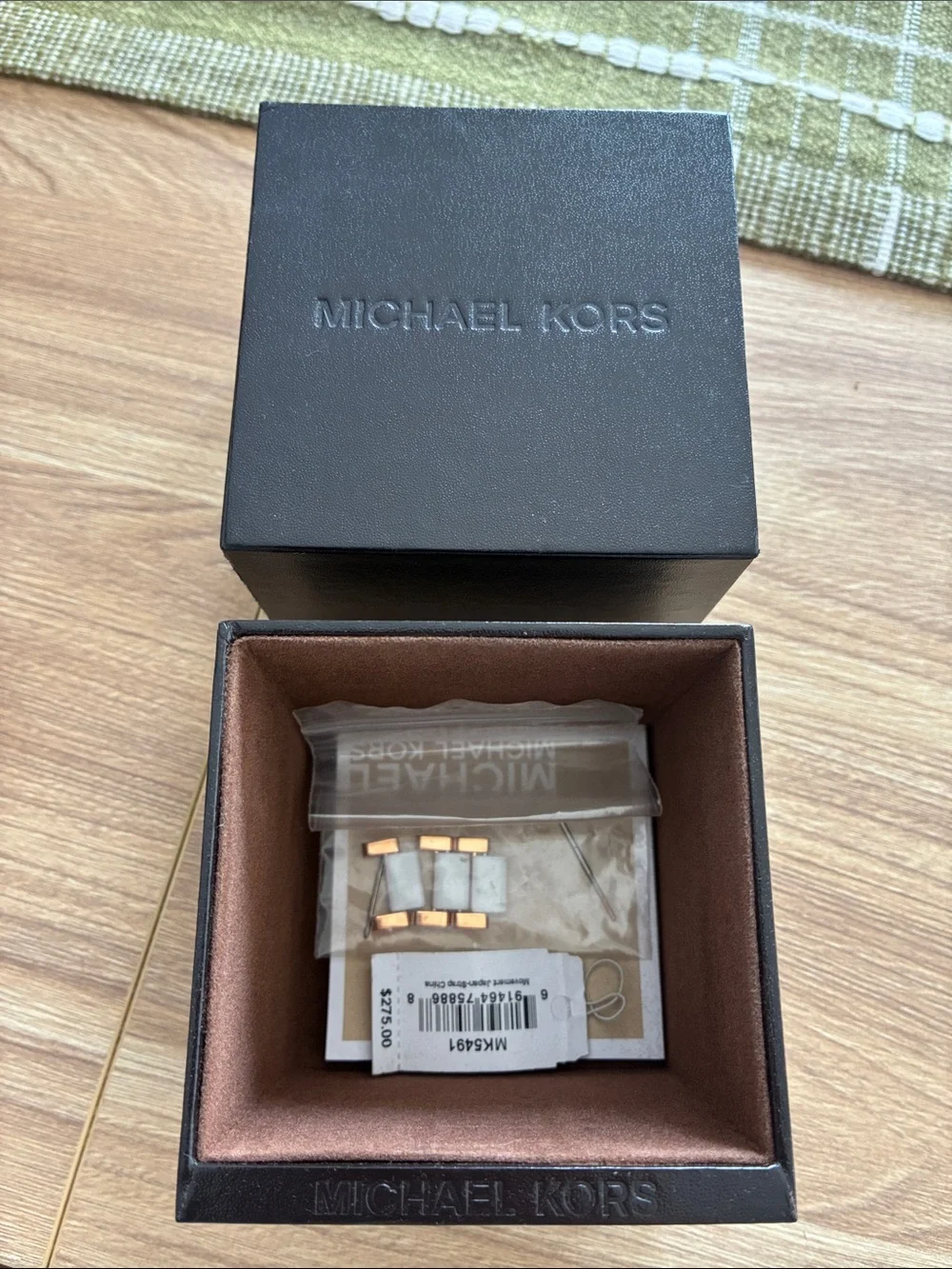 Michael Kors Rose Gold and White Crystal-Accent Women's Watch